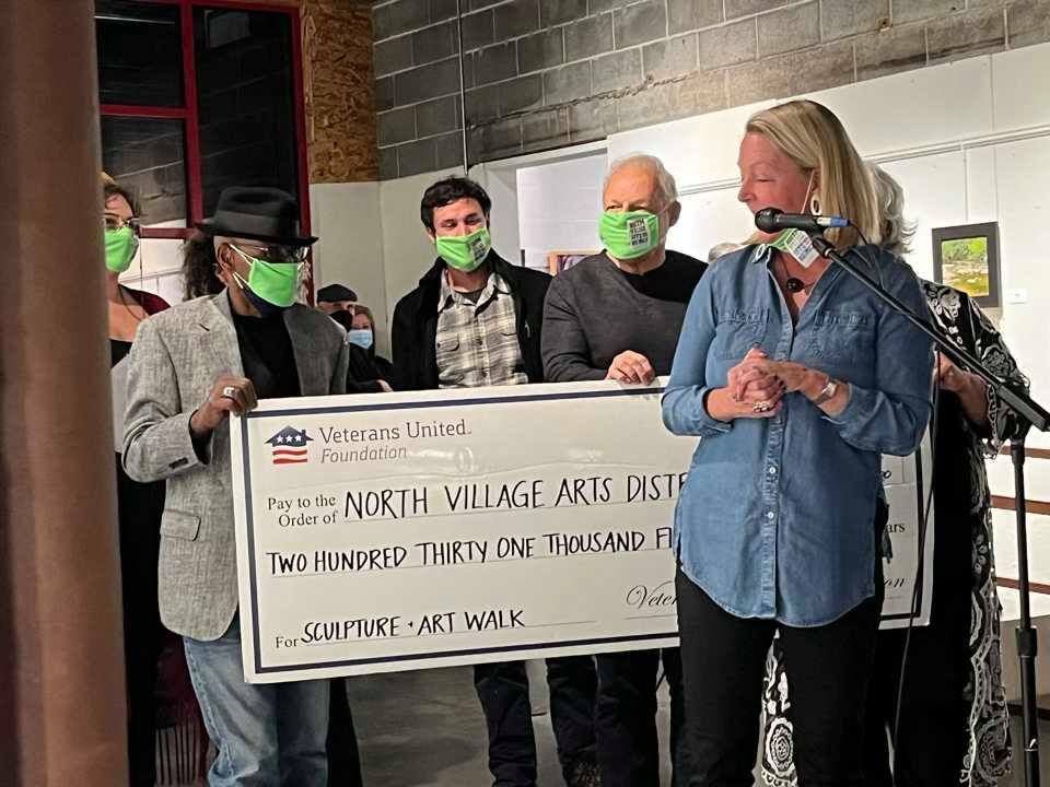 Columbia's North Village Arts District plans to use the donation for various art projects.